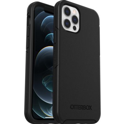 Otterbox Symmetry - Coque Apple iPhone 12 Coque Arrière Rigide Antichoc - Noir