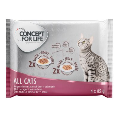Offre d'essai Concept for Life 4 x 85 g - All Cats