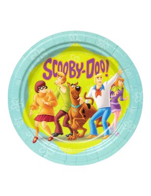 8 Assiettes en carton FSC Scooby Doo 23 cm