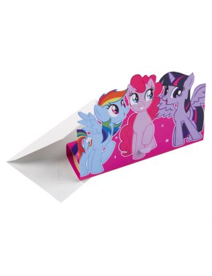 8 Cartons d'invitation My Little Pony