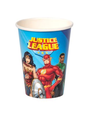 8 Gobelets en carton FSC Justice League 210 ml