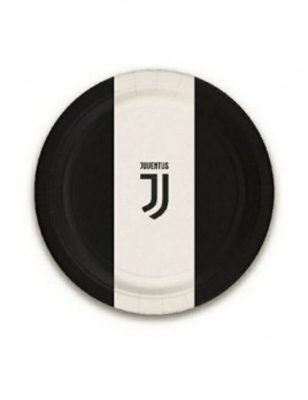 8 Petites assiettes en carton Juventus 18 cm
