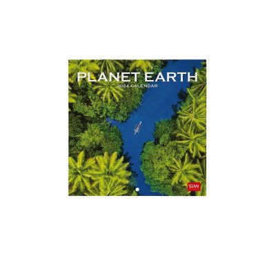 Calendrier Mural 2024 Legami - 12 Mois - Planet Earth - 18 X 18 Cm