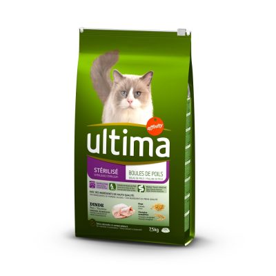 Ultima Cat Sterilized Hairball - lot % : 2 x 7.5 kg