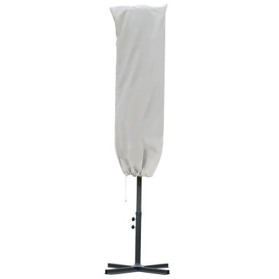 Outsunny Housse de protection imperméable pour parasol droit avec fermeture éclair et cordon de serrage polyester oxford