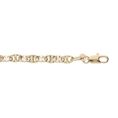 Bracelet en plaqué or maille marine 16+3cm
