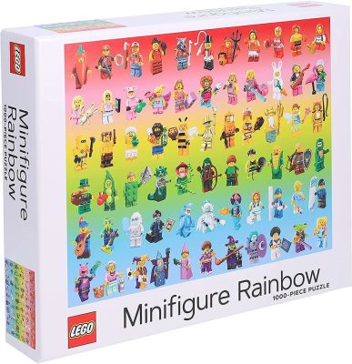 Puzzle 1000 pièces - LEGO® Minifigure - Rainbow