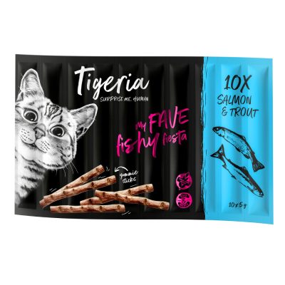 Tigeria Sticks 10 x 5 g pour chat - saumon