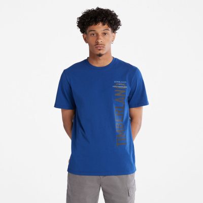 Timberland T-shirt À Logo Latéral Pour Homme En Bleu Bleu Foncé