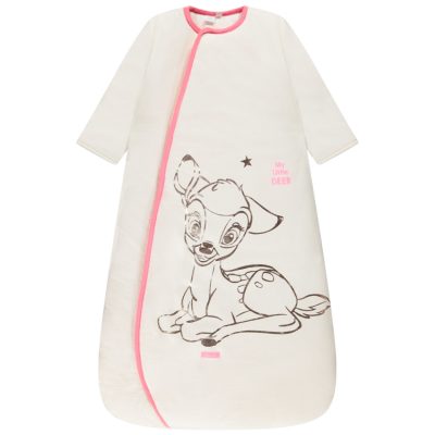 Turbulette à manches longues en jersey print Bambi Disney pour bébé fille - Ecru