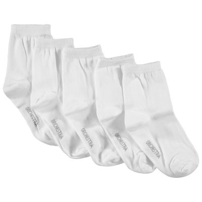Lot de 5 paires de chaussettes unies - Blanc