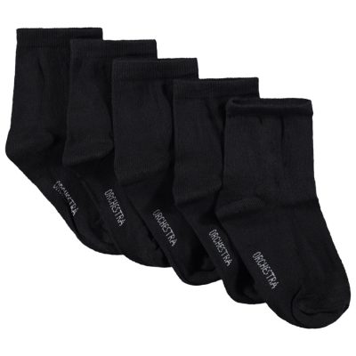 Lot de 5 paires de chaussettes unies - Noir
