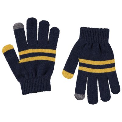 Paire de gants en tricot pour garçon - Bleu marine