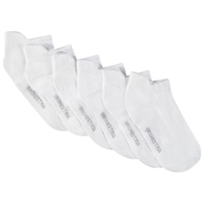 Lot de 6 paires de chaussettes courtes unies pour bébé garçon - Blanc