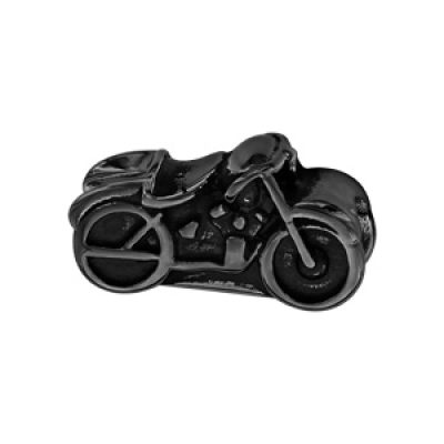 Charms Thabora grand modèle pour homme en acier et PVD noir moto