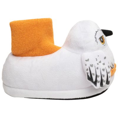 Chaussons Peluche Hedwige Harry Potter - Blanc