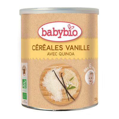 Céréales infantiles bio quinoa et vanille - Transparent