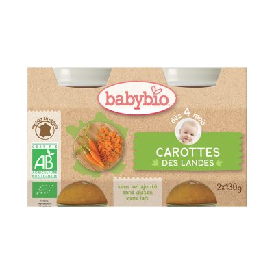 Petit pot carotte bio des Landes - 2x130g - Multicolore