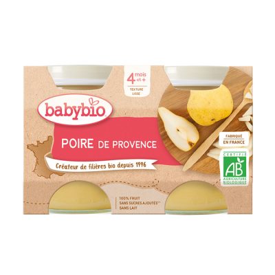 Petit pot poire de Provence bio - 2x130g - Beige