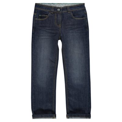 Junior - Jeans coupe droite effet used - Blueblack