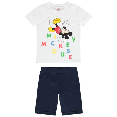Pyjama en jersey print Mickey Disney - Blanc