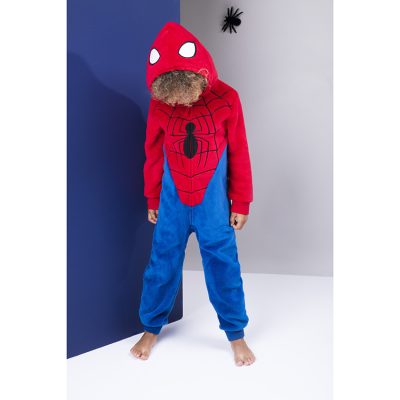 Surpyjama en sherpa Spiderman - Rouge moyen