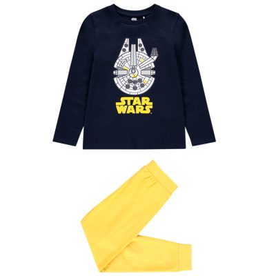 Pyjama en jersey print Star Wars pour enfant garçon - Bleu foncé