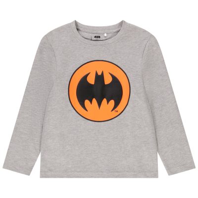T-shirt manches longues print Batman Warner pour garçon - Gris