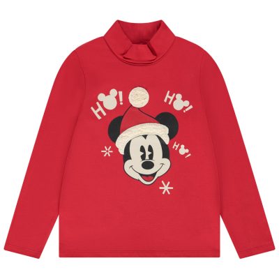 Sous-pull de Noël Mickey Disney pour garçon - Rouge