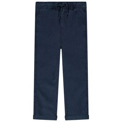 Pantalon chino avec taille élastiquée pour garçon - Bleu marine