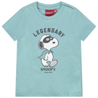 T-shirt manches courtes en jersey print Snoopy pour bébé garçon - Bleu