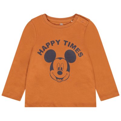 T-shirt manches longues Michey Disney pour bébé garçon - Marron