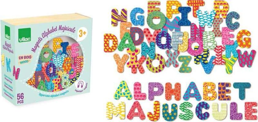 Magnets alphabet majuscule Vilac