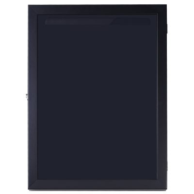 HOMCOM Frame box T-frame cadre nielsen cadre pour maillot porte acrylique doublure interne feutre 60L x 7l x 80H cm noir