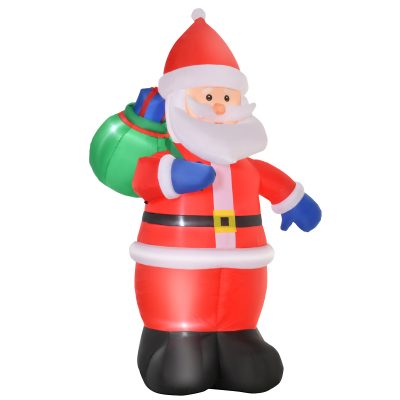 HOMCOM Père Noël gonflable décoratif 2