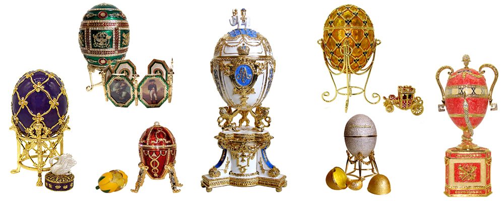 Copies d'oeufs de Fabergé des cadeaux d'exception