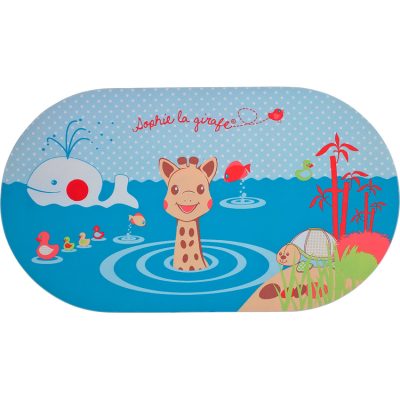 Tapis de bain - Sophie la Girafe - Bleu