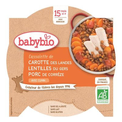 Assiette Cassolette de carotte