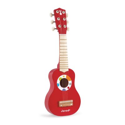 Ma Premiere Guitare Confetti - Rouge/Beige