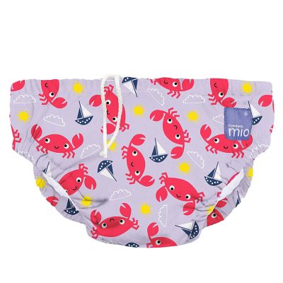 Couche de bain lavable 1-2 ans– Crique aux crabes - Violet