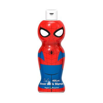 Gel douche + shampoing Spider-man 400ml - Rouge