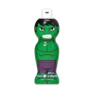 Gel douche + shampoing Hulk 400ml - Vert