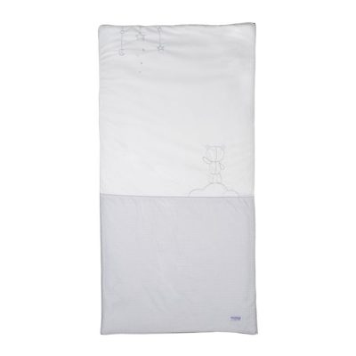 Edredon en coton 140 x 70 cm - Céleste - Blanc