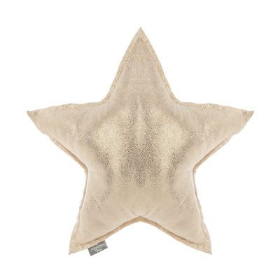 Coussin de décoration étoile 46 x 46 cm - Or - Doré
