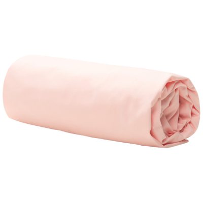 Drap housse en popeline de coton 40 x 90 cm - Rose clair