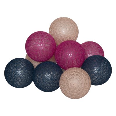 Guirlande lumineuse LED 10 boules - Sorbet - Multicolore