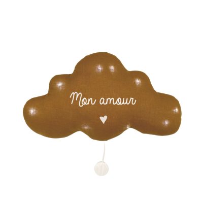 Veilleuse musicale nuage "Mon amour" - Terracotta - Terracotta