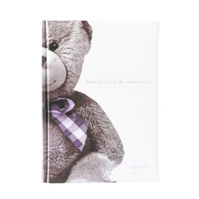 Journal de naissance My little bear - Blanc