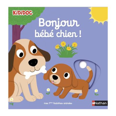 Livre Bonjour bébé chien - Multicolore
