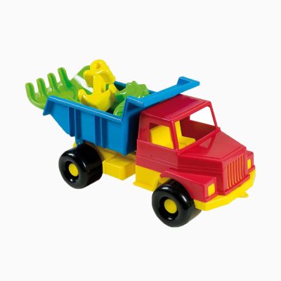 Camion garni avec accessoires de plage - Multicolore